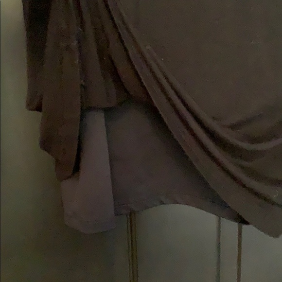 WHBM scowl neck black sheer top medium - Picture 4 of 6